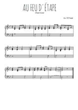 Téléchargez l'arrangement pour piano de la partition de Au feu d'étape en PDF